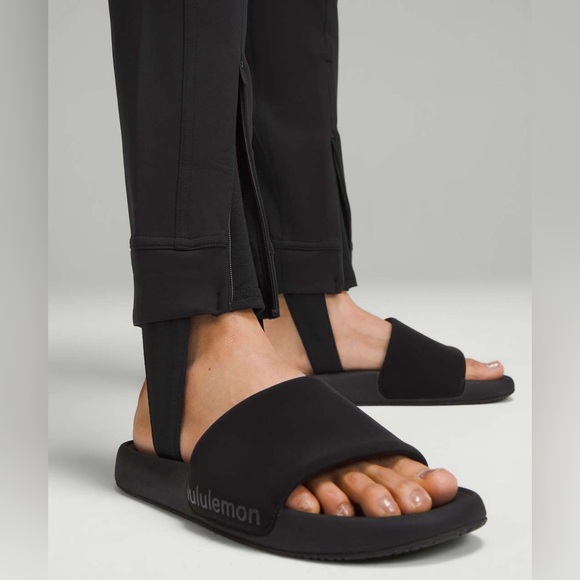 Lululemon Pull-On Zip-Front Stirrup High-Rise Pant *Full Length in Black, Small - Picture 3 of 15